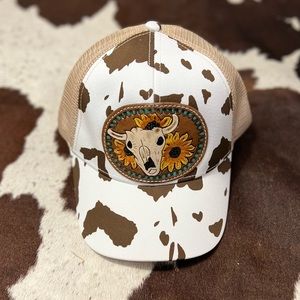 Myra Leather Patch Trucker Hat